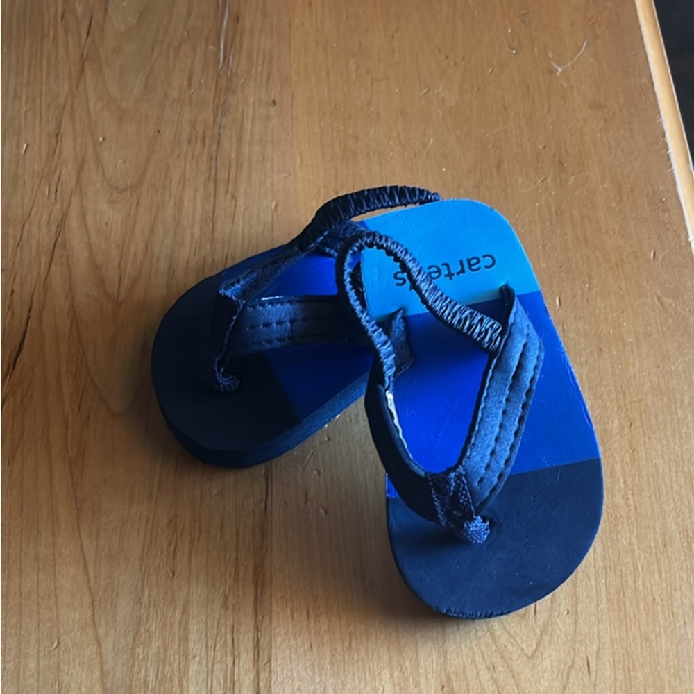 Carter's Blue Sandals Classic Thong Design